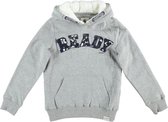 Garcia zachte grijze sweater hoodie met teddy gevoerde capuchon - jongen - Maat 128