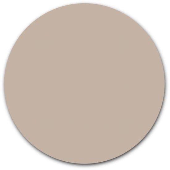 Ronde muursticker effen kleur - WallCatcher | 120 cm | Behangsticker Zand Kleur wandcirkel