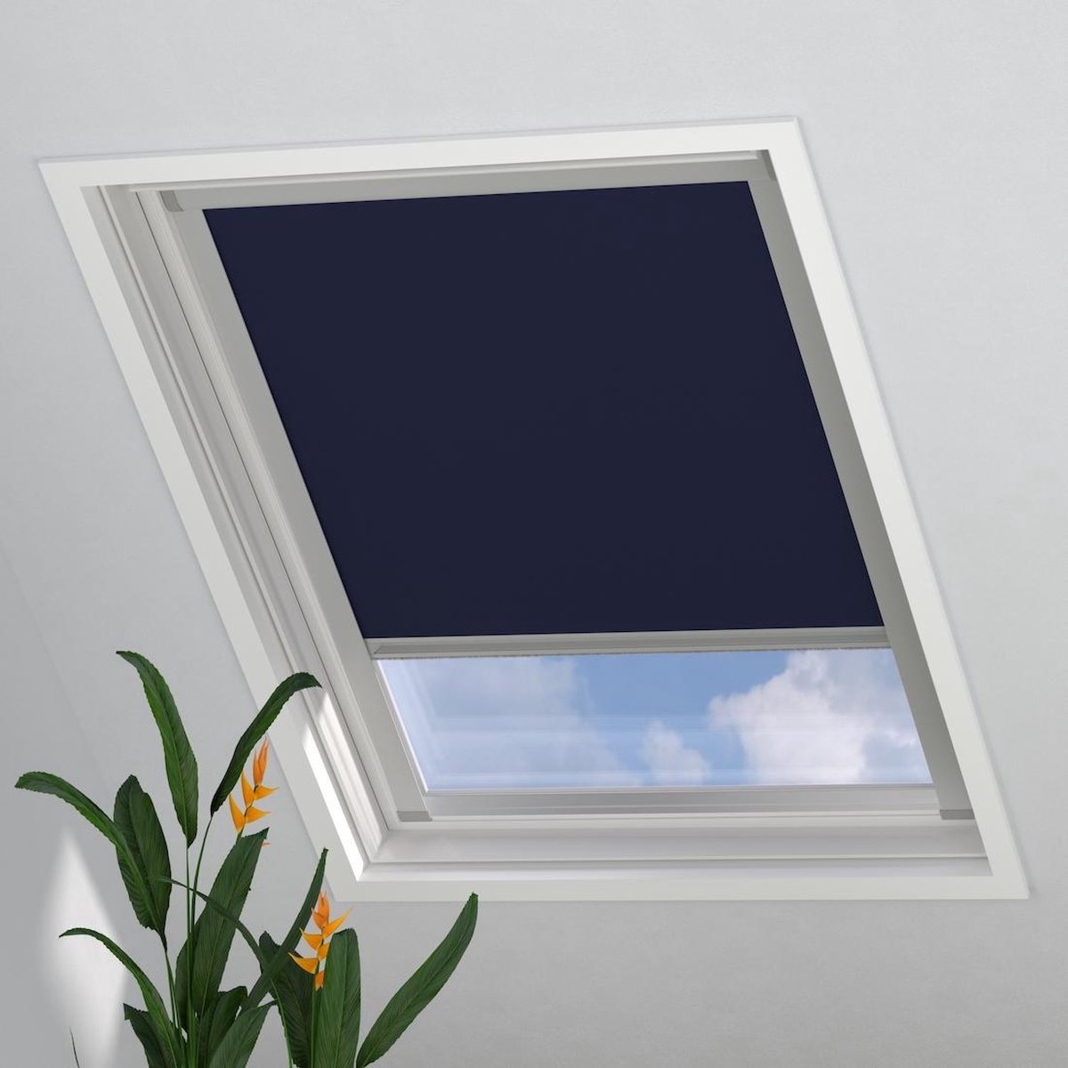 Dakraam Rolgordijn Trend - Verduisterend - Dark Blue - voor Velux: U04 / 7 / 804