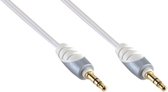 Câble audio Bandridge SIP3302 2 m 3,5 mm Gris, Blanc
