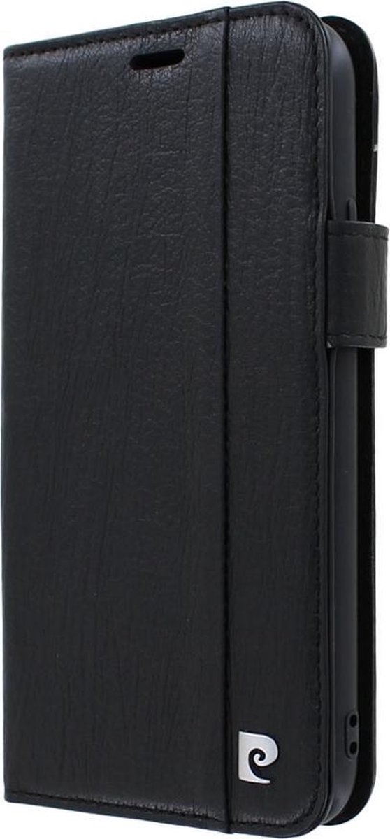 iPhone 11 Pro Max Bookcase hoesje - Pierre Cardin - Effen Zwart - Leer