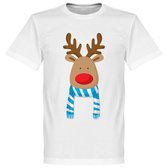 Reindeer Supporter T-Shirt - Lichtblauw/Wit - S