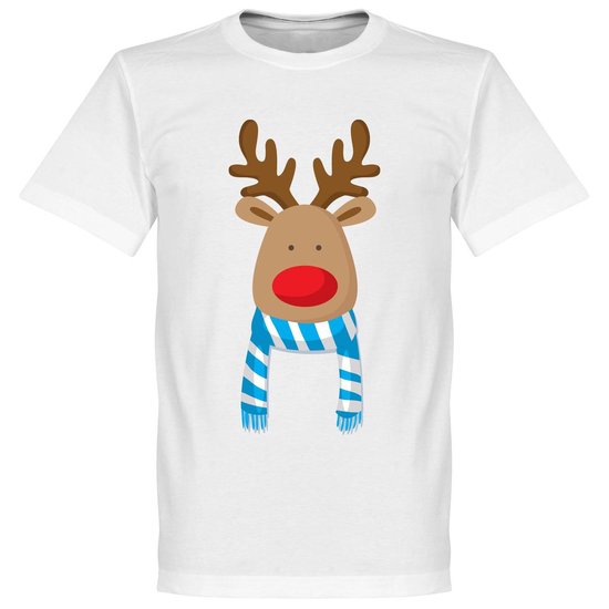 Reindeer Supporter T-Shirt - Lichtblauw/Wit - S