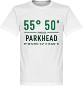 Celtic Parkhead Coördinaten T-Shirt - Wit - XXXXL