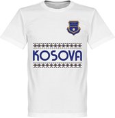 Kosovo Team T-Shirt - Wit - XXL