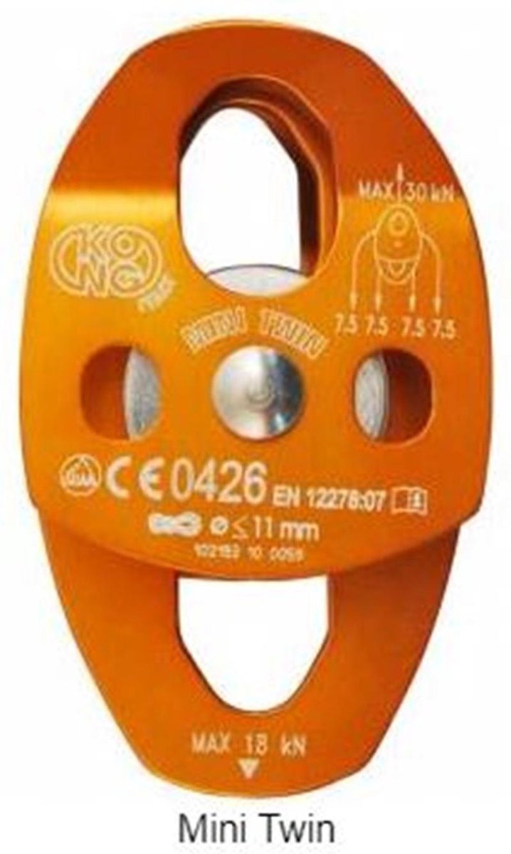 Kong Twin Mini Roll 827 pully dubbel katrol 11mm