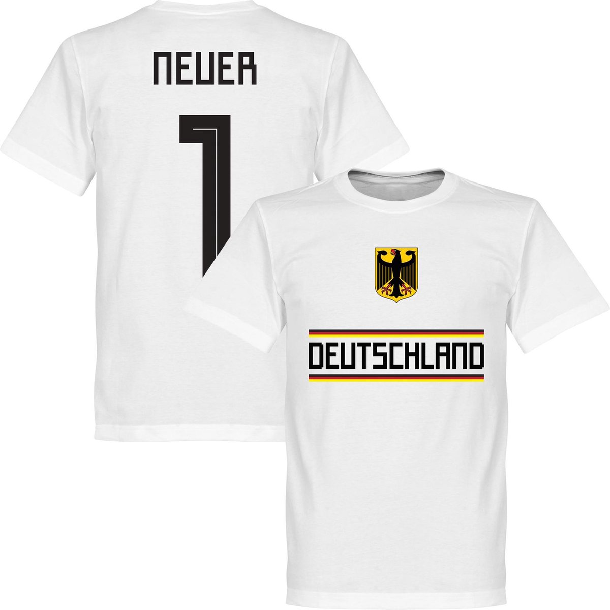 1200x1200.jpg Duitsland Neuer 1 Team T-Shirt - Wit - XL - Afbeelding 1