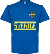 Zweden Team T-Shirt - Blauw - XL