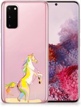 Geschikt voor Samsung Galaxy S20 Telefoonhoesje met Naam Horse Color