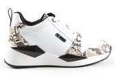 Guess Tallyn/Active Lady/Leather Lik Dames Sneakers - Wit-Zwart - Maat 37