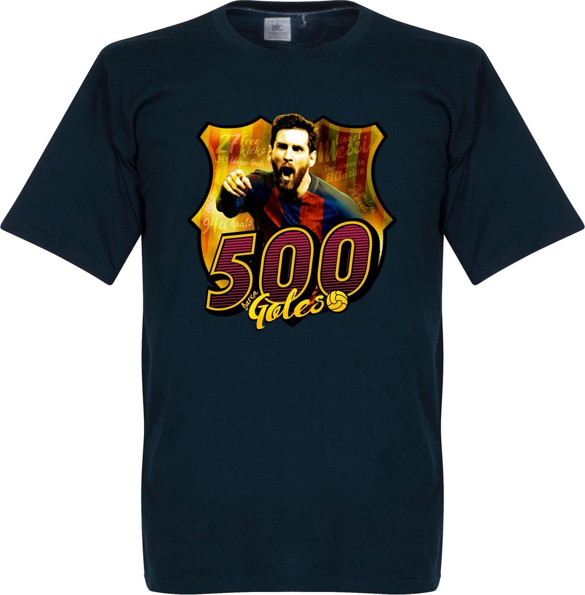 1179x1200.jpg Messi 500 Club Goals T-Shirt - Navy - S - Afbeelding 1