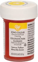 Wilton Eetbare Gele Voedselkleurstof Citroengeel - Icing Color 28g