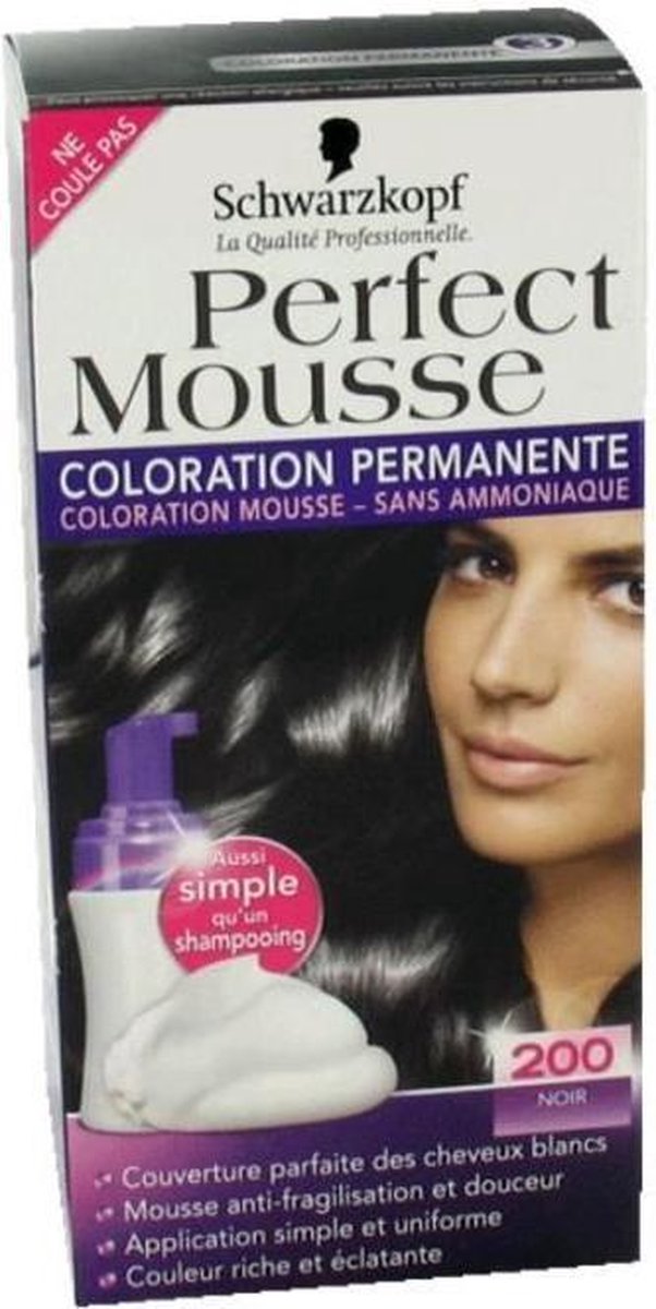 SCHWARZKOPF Permanent Hair Perfect Mousse 200 - Zwart | bol.com