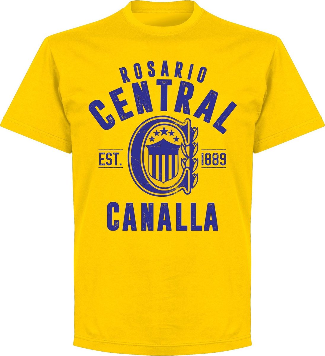 Rosario Central Established T-Shirt - Geel - M op Prijzenvolger.com