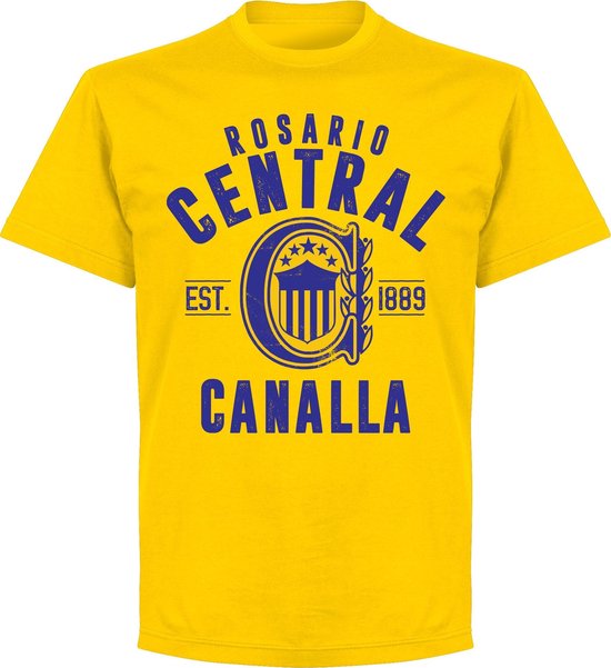 Rosario Central Established T-Shirt - Geel - M