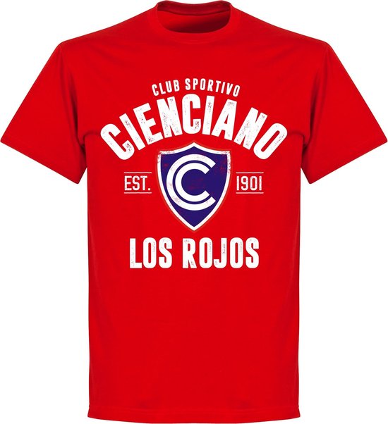 Club Sportivo Cienciano Established T-Shirt - Red - 4XL