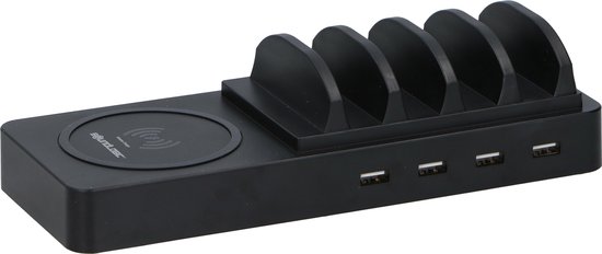 Soundlogic Oplaadstation - 4 USB poorten - Draadloos opladen | bol