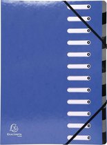 6x IDERAMA® Harmonika Sorteermap - 12 indelingen, Donkerblauw