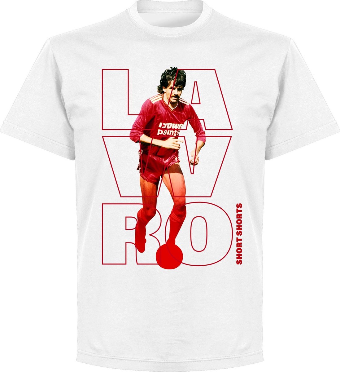 Lawro Short Shorts T-shirt - Wit - XXL