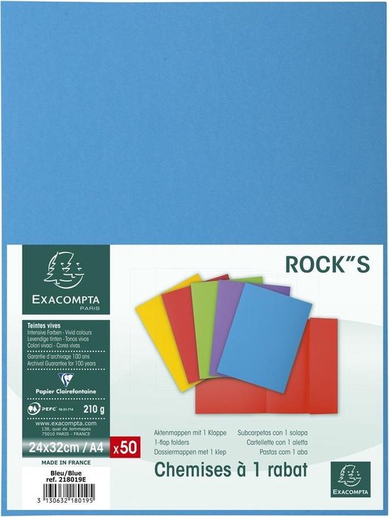 Exacompta dossiermap Super 210, pak van 50 stuks, groen Exacompta dossiermap Super 210, pak van 50 stuks, groen