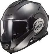 LS2 FF399 Valiant Jeans systeemhelm - Motorhelm - Glans grijs - Maat L