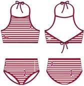 Woody bikini - rood-wit flamingo - flamingo - 201-2-YAB-A/968 - maat 164