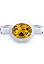 Quinn - Dames Ring - 925 / - zilver - edelsteen - 021402611
