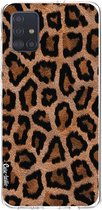 Casetastic Samsung Galaxy A51 (2020) Hoesje - Softcover Hoesje met Design - Leopard Print