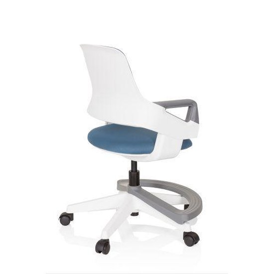hjh OFFICE KID Flex - Chaise de bureau enfant - Bleu gris - Tissu