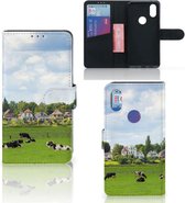 Cuir de Première Qualité Housse pour Xiaomi Mi Mix 2s Coque Les Vaches Hollandaises