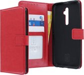 Oppo Reno 2Z Bookcase hoesje - CaseBoutique - Effen Rood - Kunstleer
