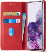 Samsung Galaxy A51 Hoesje Wallet Bookcase Kunstleer Rood