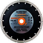 Perfectmate Hi-Construct diamantzaagblad - 125x22,23mm - universeel/beton