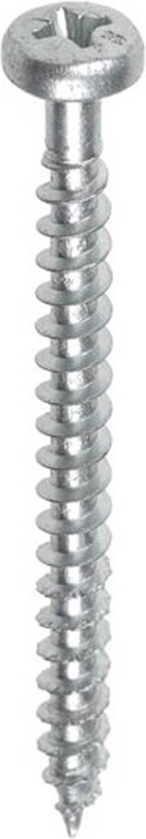 HECO FIX-Plus spaanplaatschroef 3,5x25mm - cilinderkop - verzinkt - voldraad - PZD 2 - 06393 (Per 200 stuks)