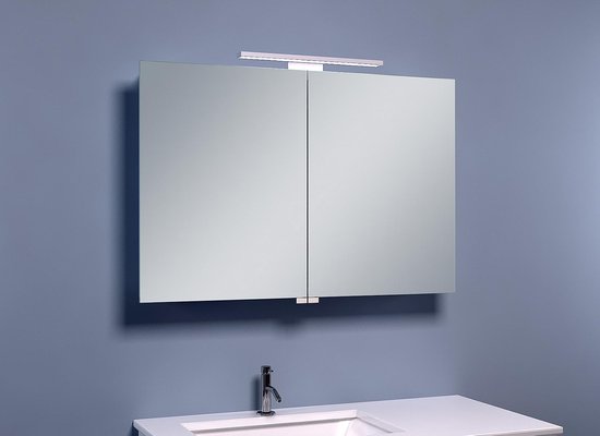 Wiesbaden Luxe spiegelkast +Led verlichting 90x60x14cm
