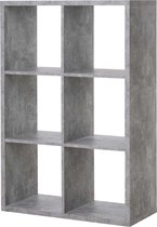 Finori - Vakkenkast / Roomdivider - Grijs - 73x33x107 cm