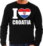 I love Croatia sweater / trui zwart voor heren XL