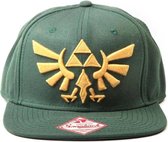 Nintendo - Zelda Embroided Gold Logo Snapback (Green) - Carnavalskleding