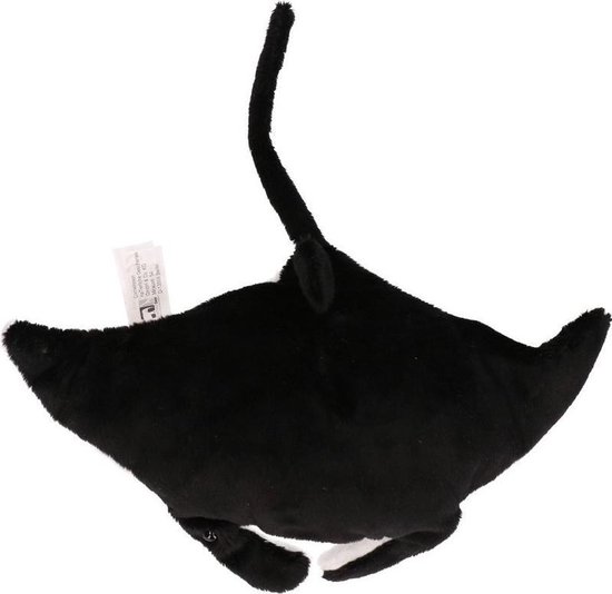 Peluche raie manta noire / blanche en peluche 26 cm - Peluches animaux de  la mer raies... | bol.com