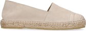 Sacha - Dames - Beige espadrilles met croco detail - Maat 37