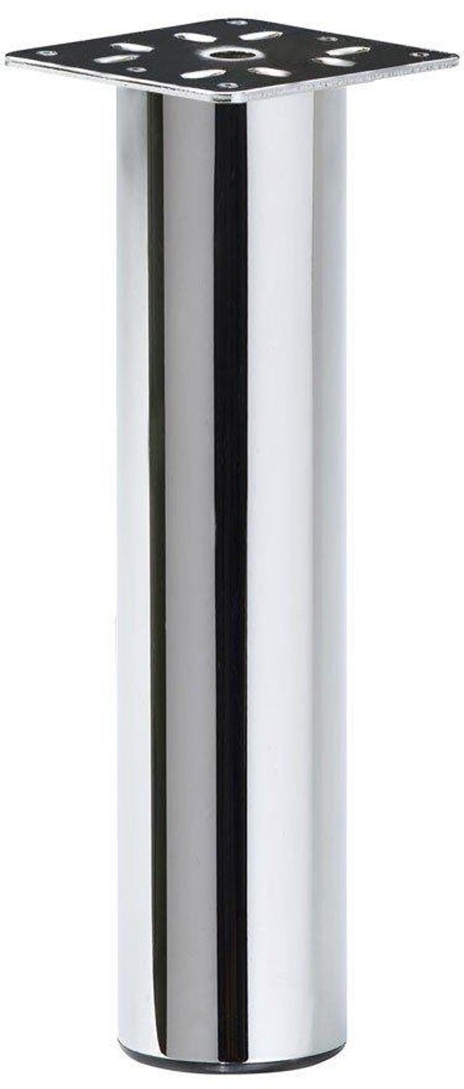 FLE - Stalen meubelpoot chroom rond ø 5 cm en hoogte 20 cm