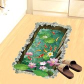 Grondsticker Vijver met Vissen 90 x 60cm