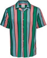 Onscarter Ss Striped Viscose Shirt 22016179 Greenlake