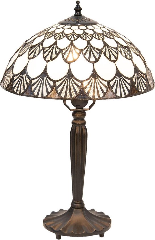 Lampe de table Tiffany ø 31 * 46 cm E27 / max 1 * 60W Multicolore |  5LL-5998 | Clayre... | bol.com