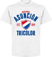T-Shirt Club Nacional Asuncion Established - Blanc - 5XL
