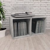 Opbergbox voor LP's 71x34x36 cm spaanplaat betongrijs