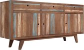 Dressoir vintage stijl 145x40x75 cm massief hout