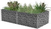 Gabion plantenbak 180x90x50 cm gegalvaniseerd staal