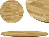 Tafelblad rond 23 mm 600 mm massief eikenhout