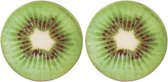 Kussens met fruitprint kiwi 2 st